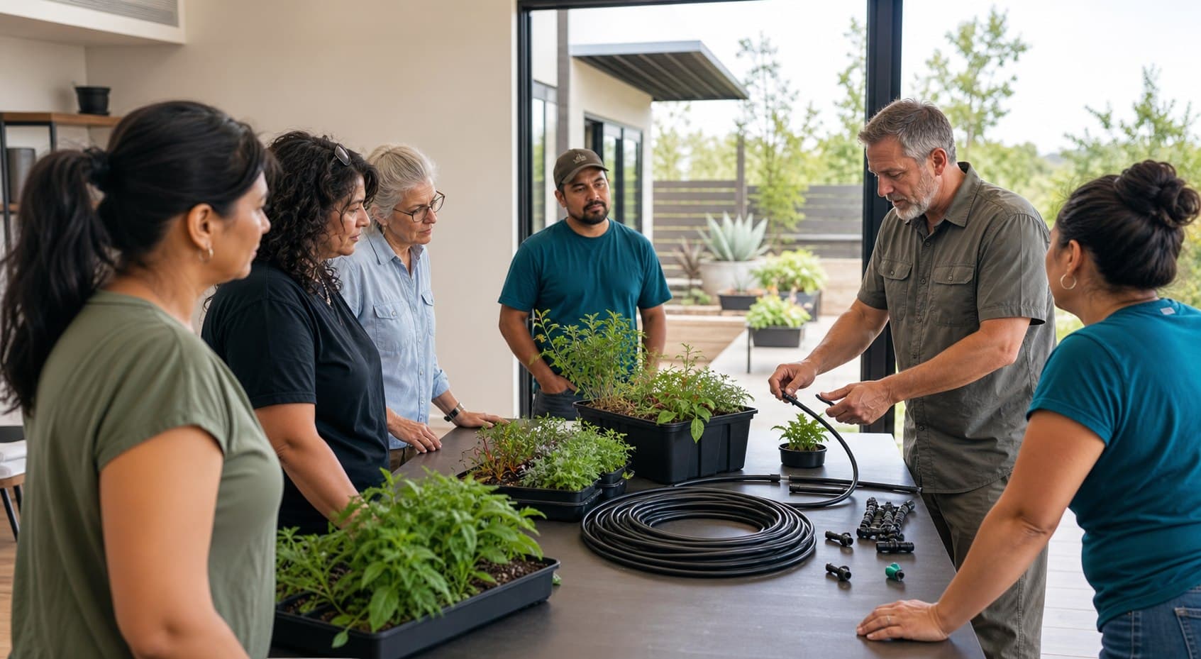 Conceptual hands-on edible gardening workshop